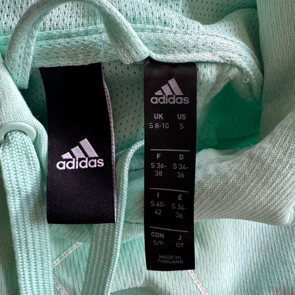 Adidas Mint Green Hoodie size small - Picture 4 of 9